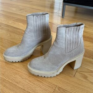 Dolce Vita Taupe Heeled Boots